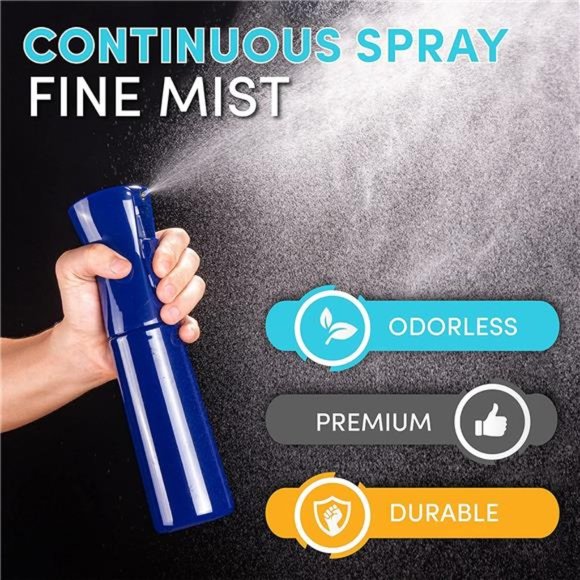 Continuous Spray Bottle 10.1oz/300ml Empty Ultra Fine Plastic Water Mist Sprayer - Picture 2 of 6